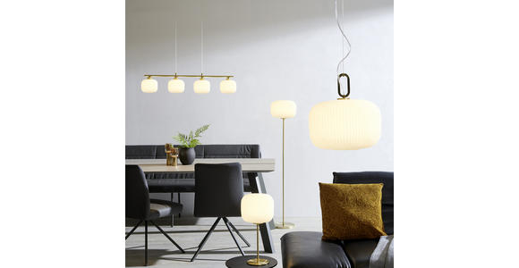 HÄNGELEUCHTE 90/15/150 cm - Messingfarben, Design, Glas (90/15/150cm) - Dieter Knoll