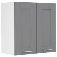 KÜCHENOBERSCHRANK 60/60/31 cm  in Anthrazit, Weiss  - Weiss/Anthrazit, Trend, Holzwerkstoff/Kunststoff (60/60/31cm) - MID.YOU