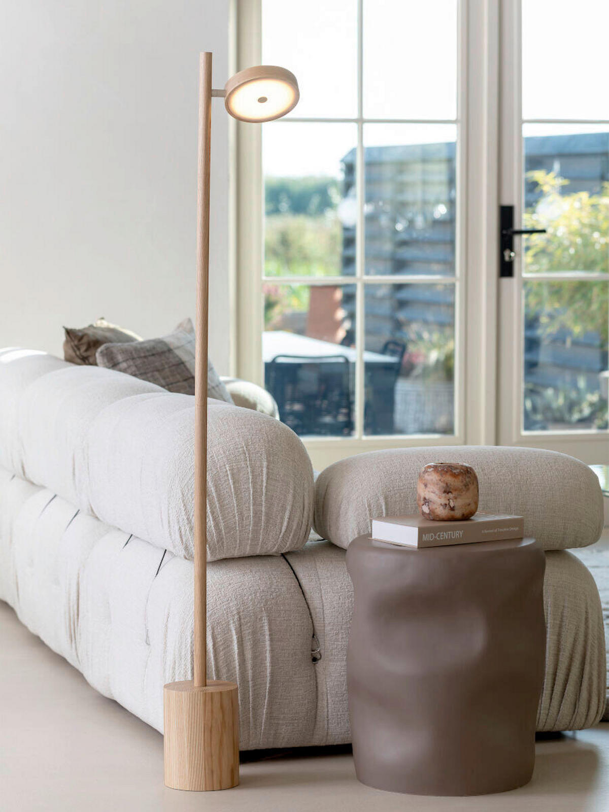 STEHLEUCHTE Good & Mojo 20/20/146 cm  - Eschefarben, Trend, Holz (20/20/146cm) - Good & Mojo