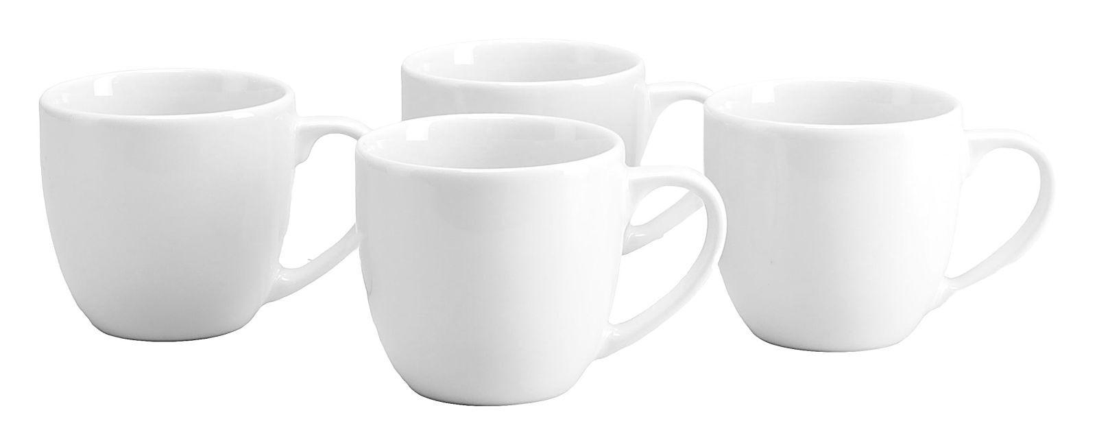 KAFFEEBECHERSET Bistrot 4-teilig  - Weiß, Basics, Keramik (9/9cm) - Creatable