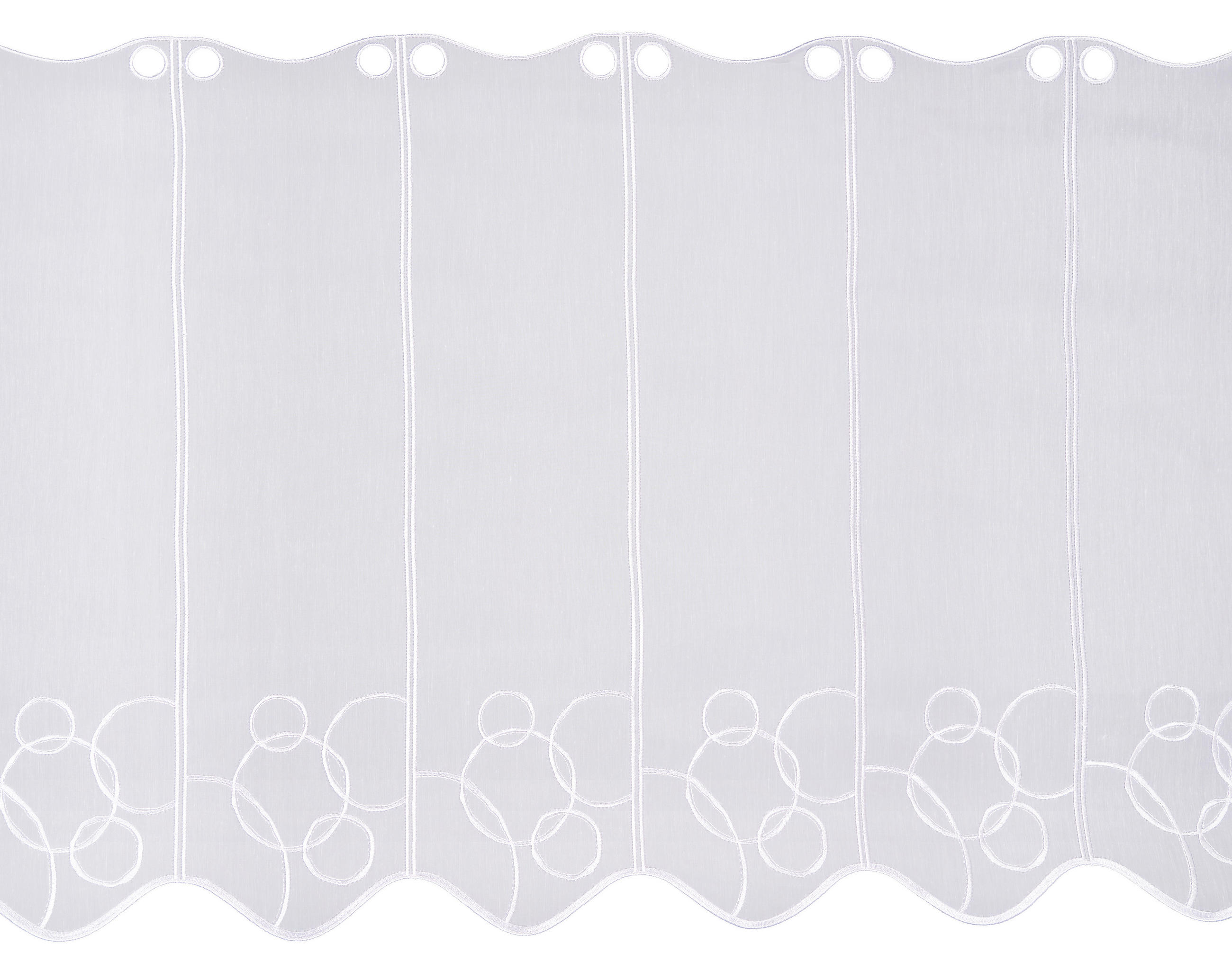 ZÁCLONA, priehľadné, 60 cm - biela, Konventionell, textil (60cm) - Esposa
