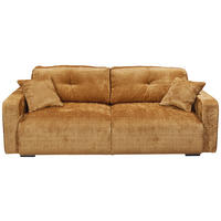 SCHLAFSOFA Chenille Goldfarben  - Goldfarben/Schwarz, KONVENTIONELL, Kunststoff/Textil (235/88/120cm) - MID.YOU