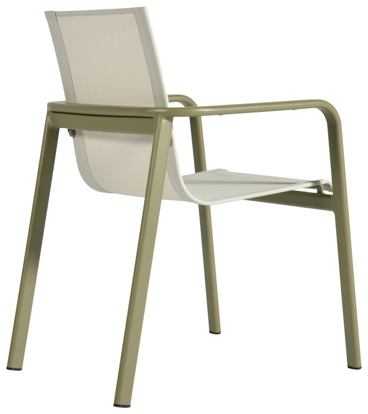 STAPELSESSEL Aluminium Grün, Beige  - Beige/Grün, Design, Textil/Metall (57/84/68cm) - Ambia Garden