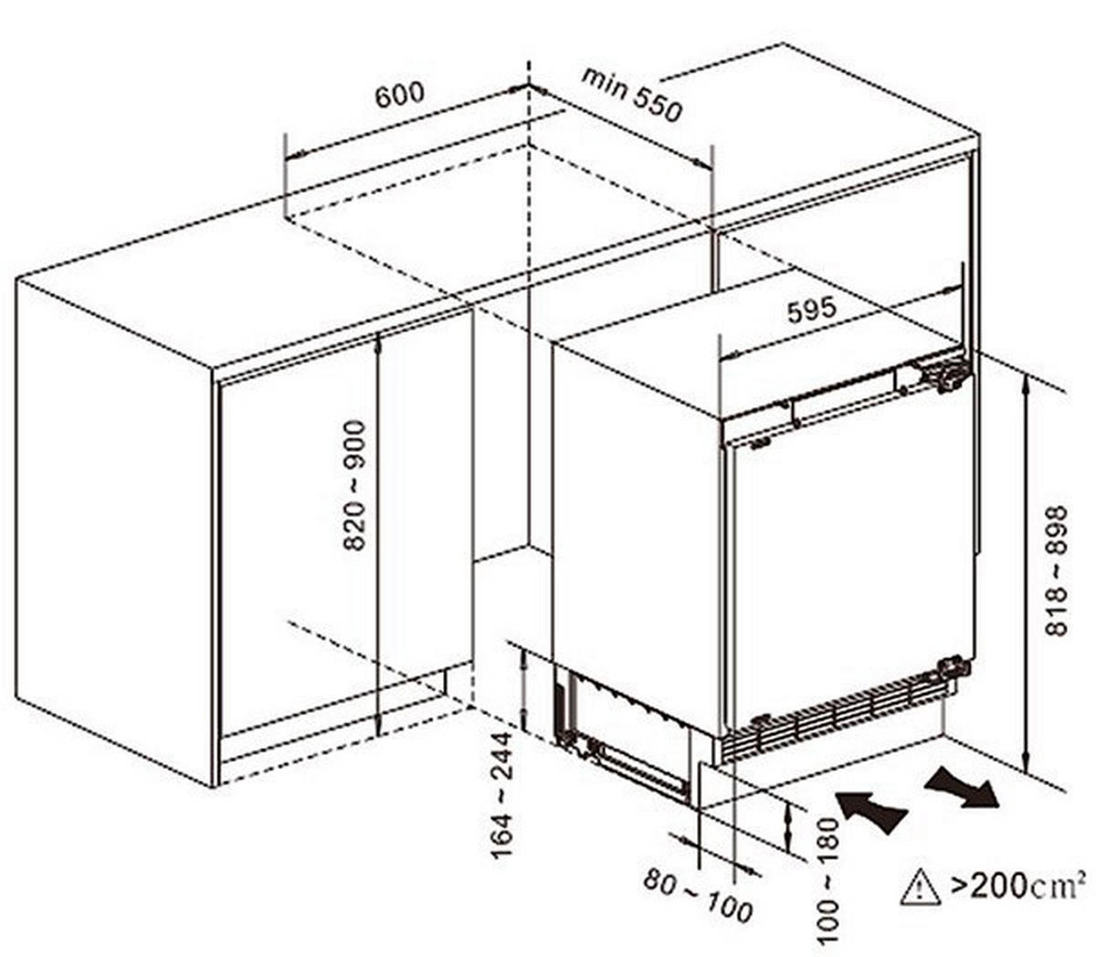 KÜHLSCHRANK 59,5/81,8/54,5 cm KS117UBE  - Weiss, Basics, Kunststoff (59,5/81,8/54,5cm) - PKM