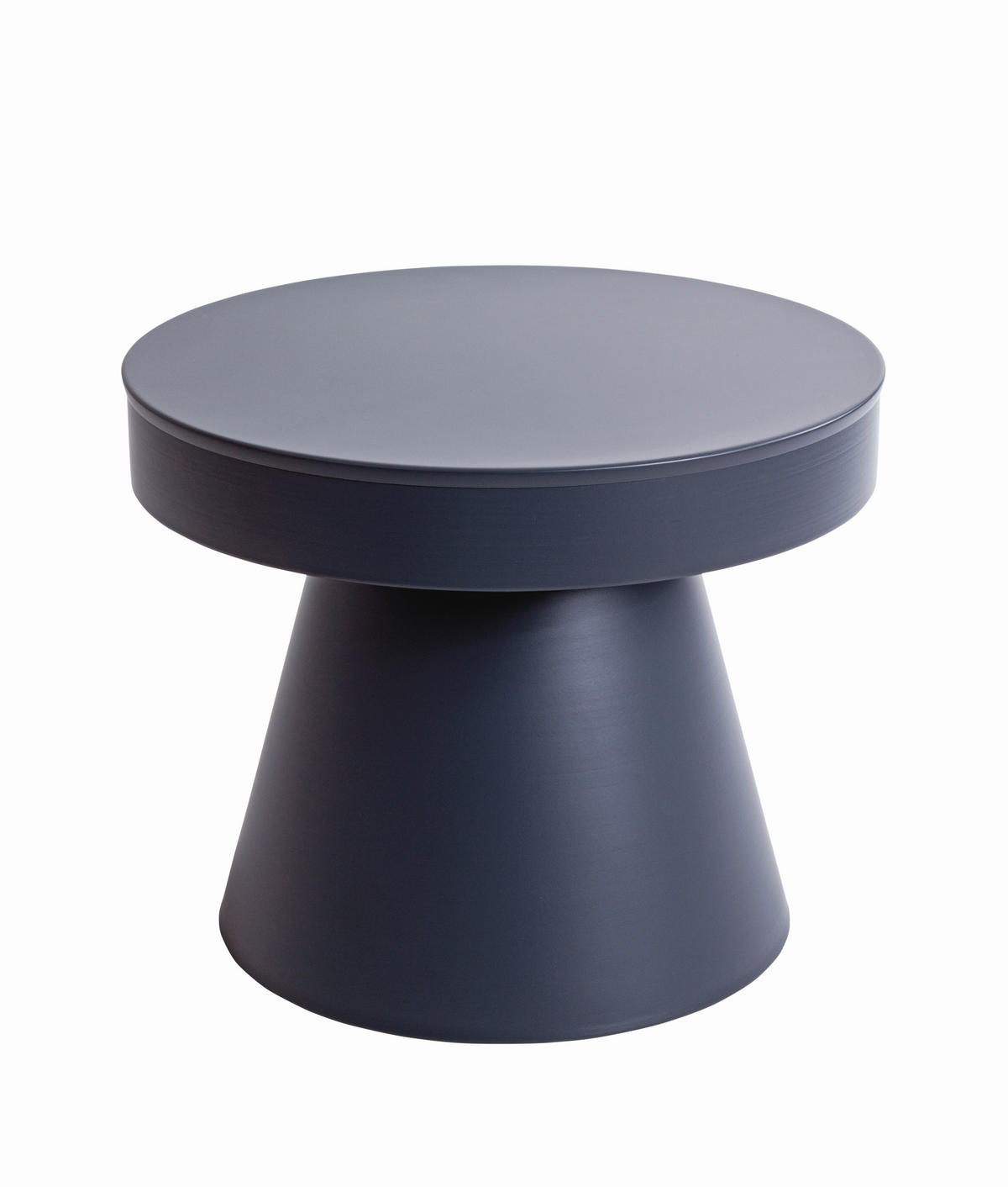 BEISTELLTISCH 50/50/40 cm Graphitfarben rund  - Graphitfarben, Design, Metall (50/50/40cm)