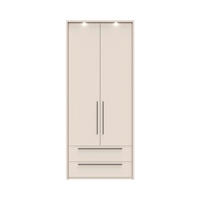 ORMAR SA KLASIČNIM VRATIMA kašmir  97/226/60 cm  - kašmir, Dizajnerski, metal/pločasti materijal (97/226/60cm)