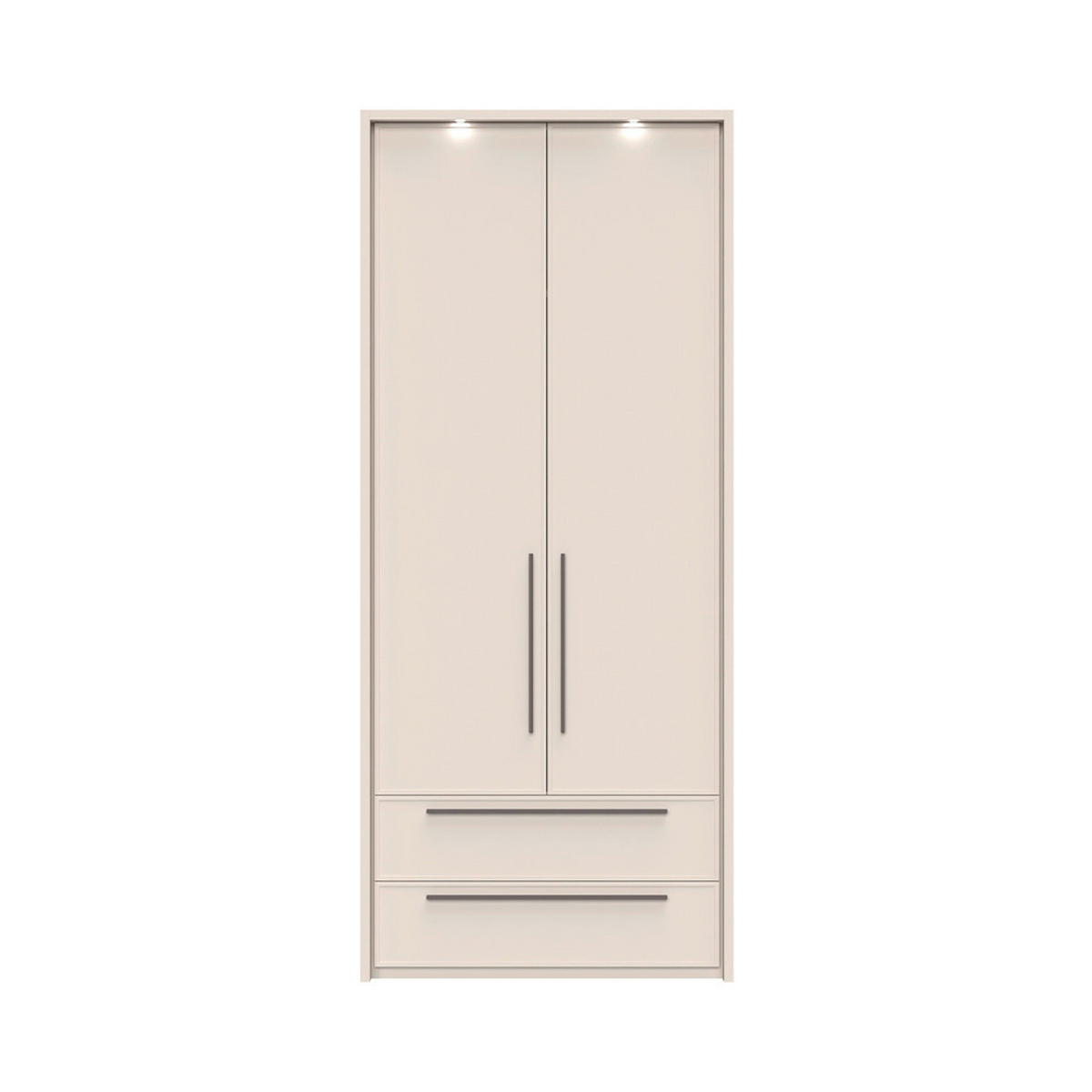 ORMAR SA KLASIČNIM VRATIMA kašmir  97/226/60 cm  - kašmir, Dizajnerski, metal/pločasti materijal (97/226/60cm)