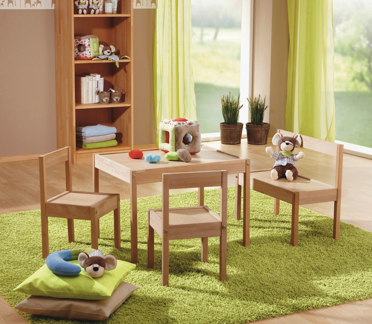 KINDERSITZGRUPPE Max Kernbuche  - Kernbuche, Basics, Holz - My Baby Lou