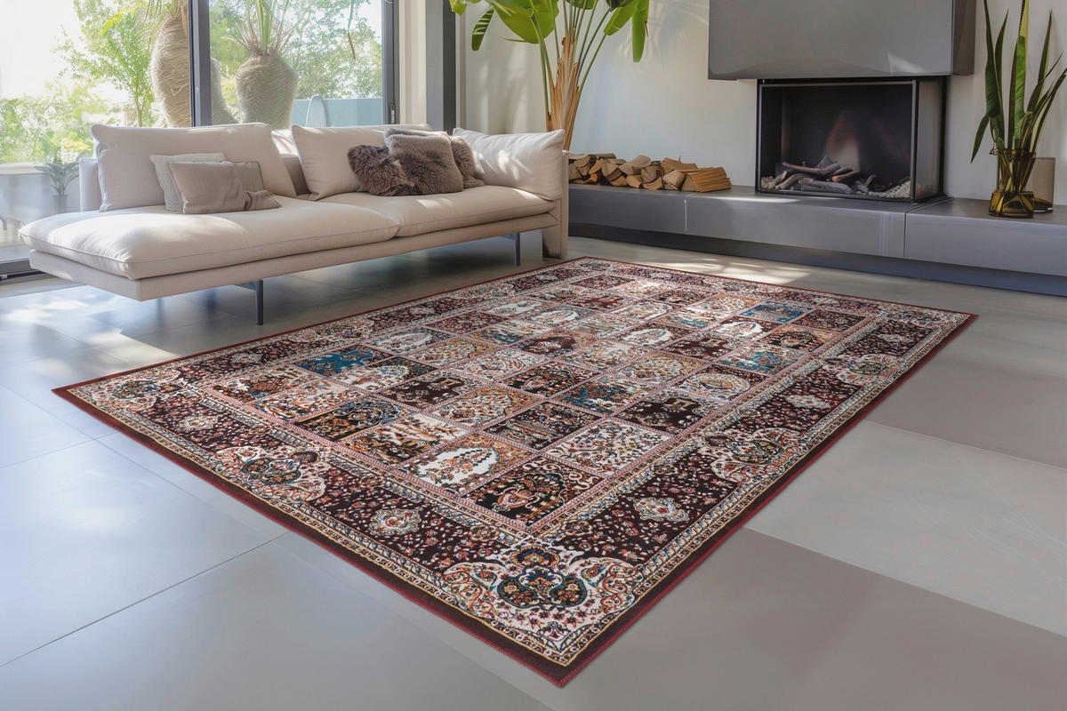 FLACHWEBETEPPICH 200/290 cm Rot rechteckig  - Rot, Basics, Textil (200/290cm) - Kayoom