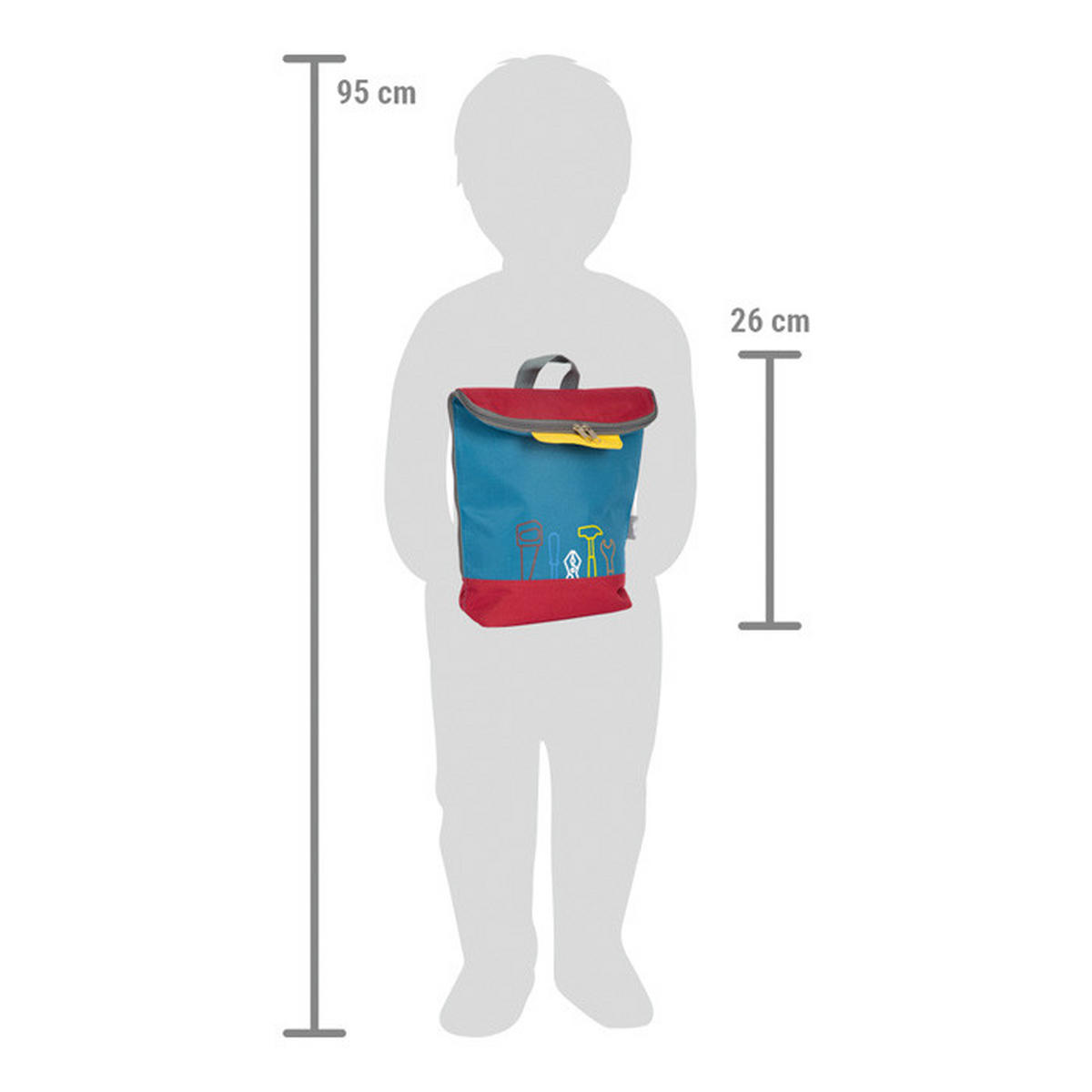 KINDER-WERKZEUGKOFFER - Multicolor, Basics, Holz/Metall (25/26/13cm) - small foot