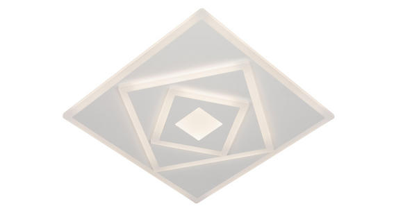 LED-DECKENLEUCHTE 40/40/6 cm   - Weiß, Trend, Kunststoff/Metall (40/40/6cm) - Novel