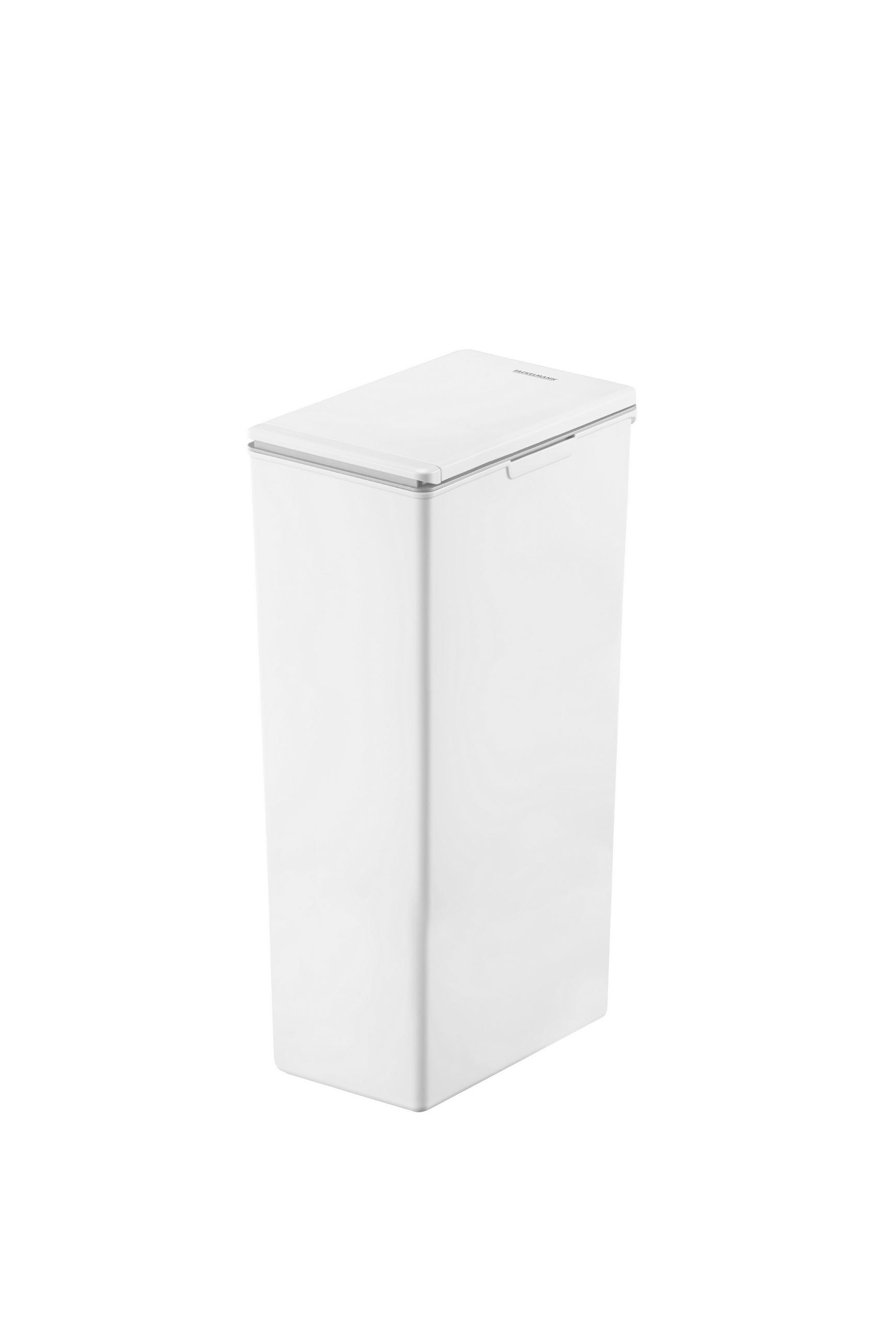 ABFALLEIMER Oslo 40 L  - Anthrazit/Weiß, Basics, Kunststoff (23/35,5/61cm) - Fackelmann