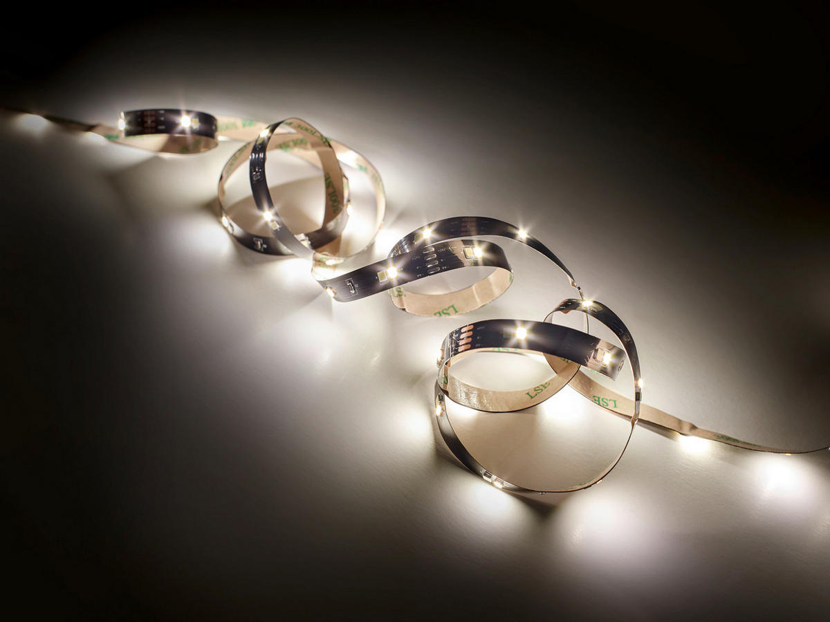 LED PÁSIK, 300 cm - čierna, Basics, plast (300cm)