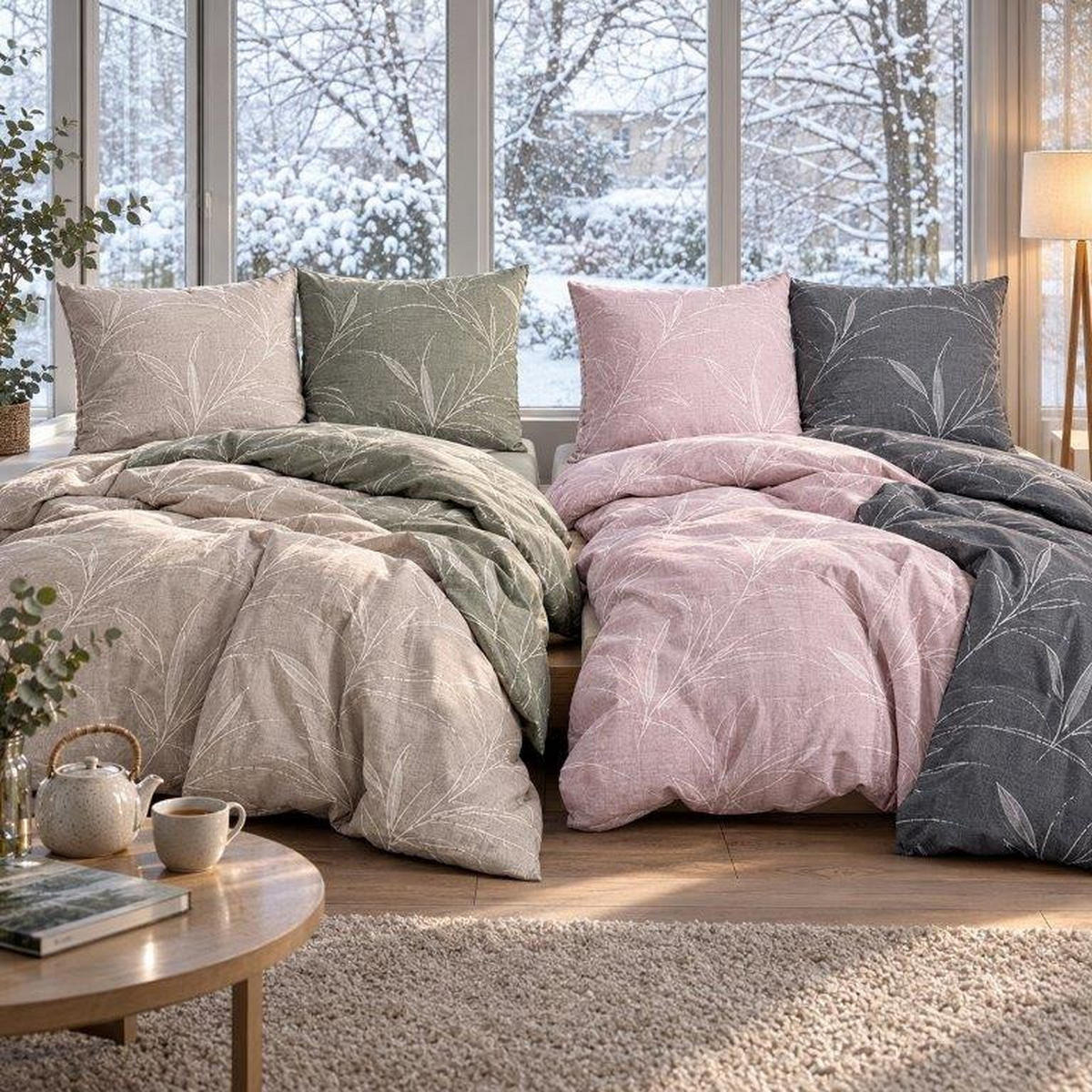 POSTELJINA 140/200 cm  Organic  - prirodne boje, Basics, tekstil (140/200cm) - Kaeppel