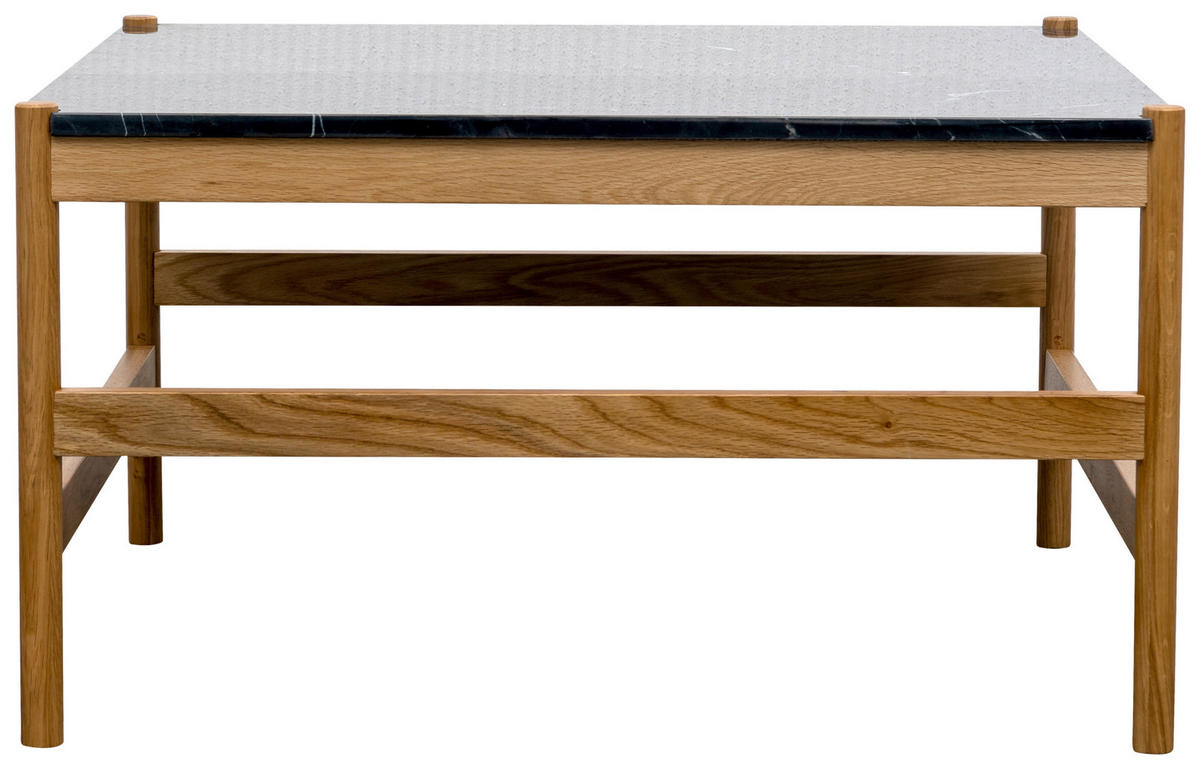 DOHÁNYZÓASZTAL fa, kő   - natúr/fekete, Modern, kő/fa (80/45/80cm) - MID.YOU