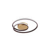 LED-DECKENLEUCHTE 22 W  39/7 cm    - Rostfarben/Goldfarben, Basics, Metall (39/7cm)