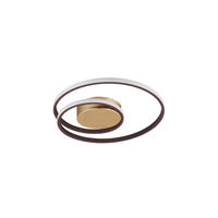 LED-DECKENLEUCHTE 22 W  39/7 cm    - Rostfarben/Goldfarben, Basics, Metall (39/7cm)