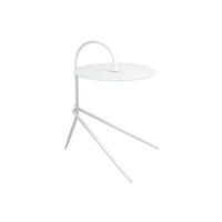 BEISTELLTISCH 45/52/64 cm Weiß rund  - Weiß, Design, Glas/Metall (45/52/64cm) - MID.YOU