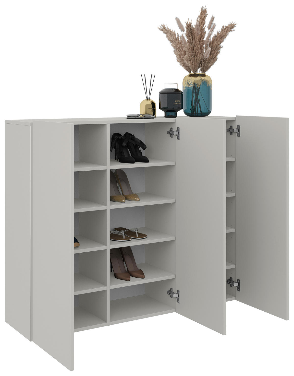 HÄNGESCHUHSCHRANK Kaschmir  - Kaschmir, Design, Holzwerkstoff (120/100/34cm) - Hom`in