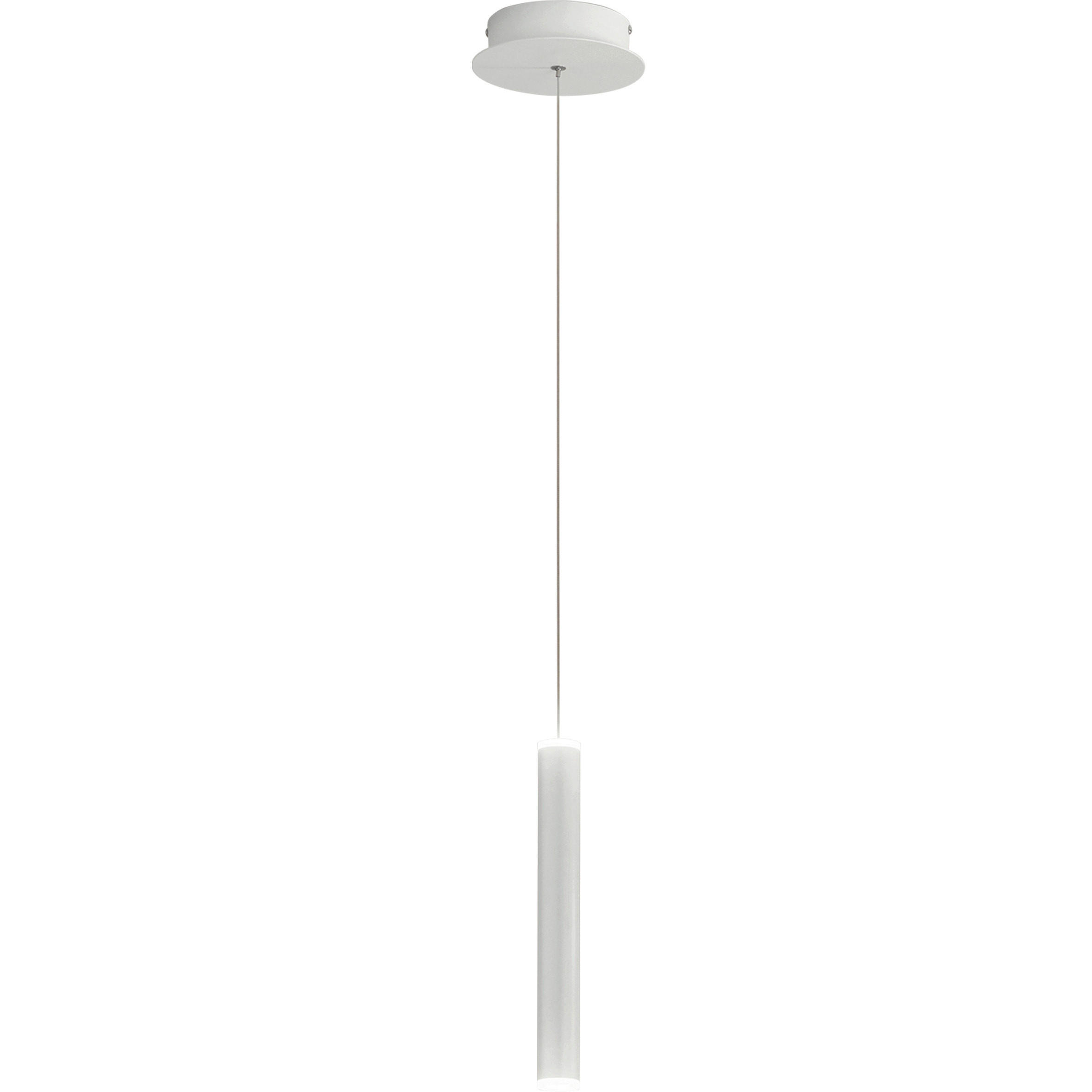 LED-PENDELLEUCHTE Prado 3,7/200 cm   - Weiß, Basics, Metall (3,7/200cm) - Fabas Luce