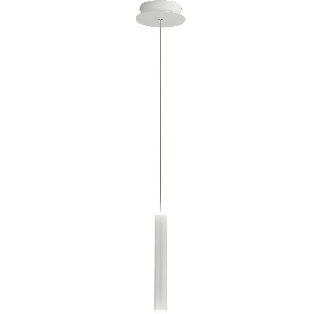 LED-PENDELLEUCHTE Prado 3,7/200 cm   - Weiß, Basics, Metall (3,7/200cm) - Fabas Luce