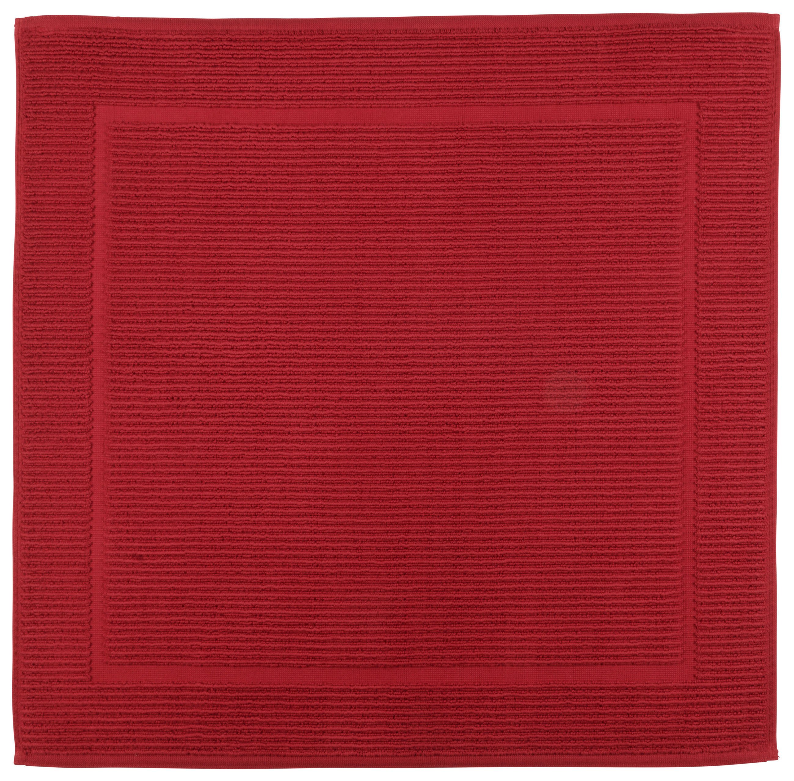 BADEMATTE  50/60 cm  Kirschbaumfarben, Bordeaux   - Kirschbaumfarben/Bordeaux, Basics, Textil (50/60cm) - Bio:Vio