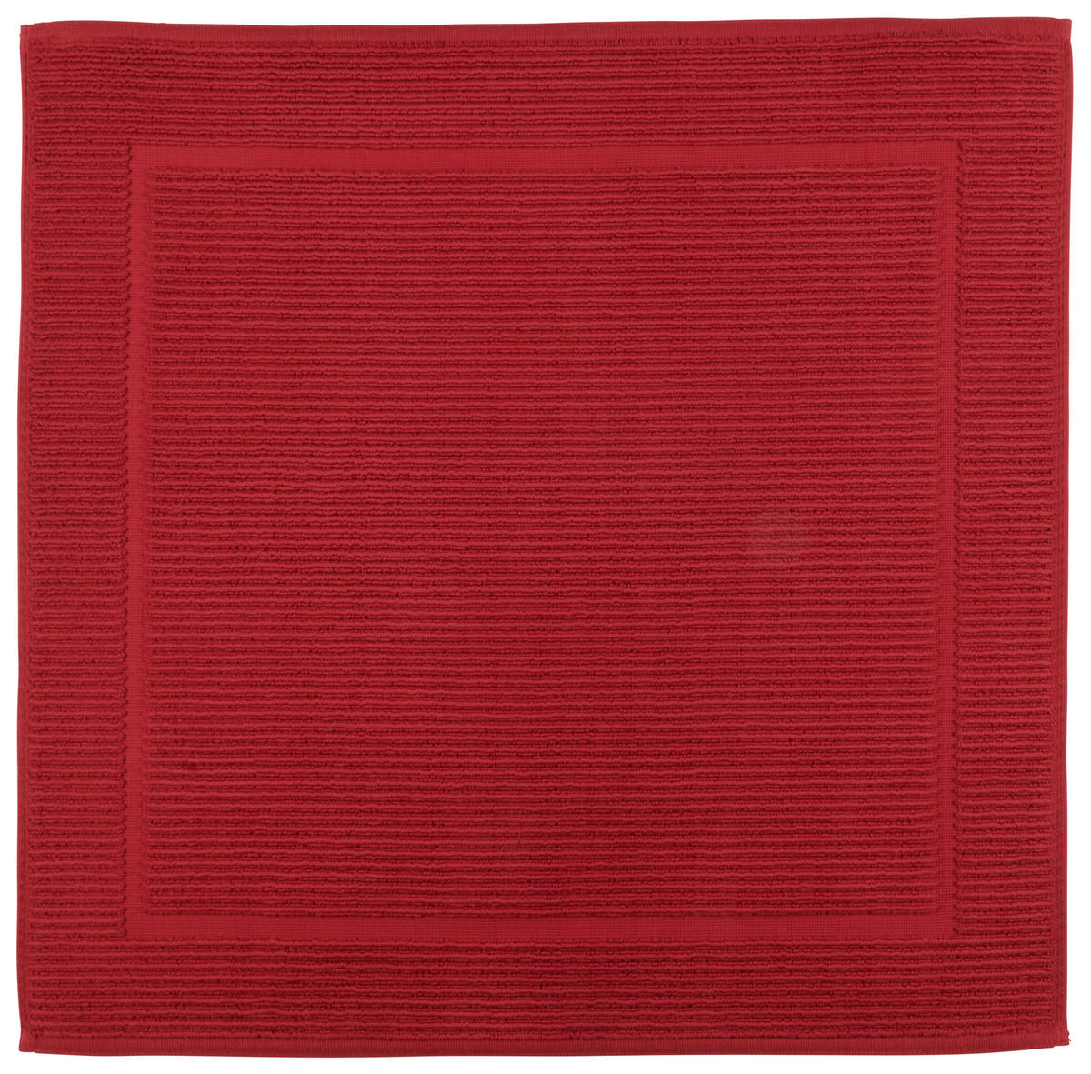 BADEMATTE Kirschbaumfarben, Bordeaux 50/60 cm  - Kirschbaumfarben/Bordeaux, Basics, Textil (50/60cm) - Bio:Vio