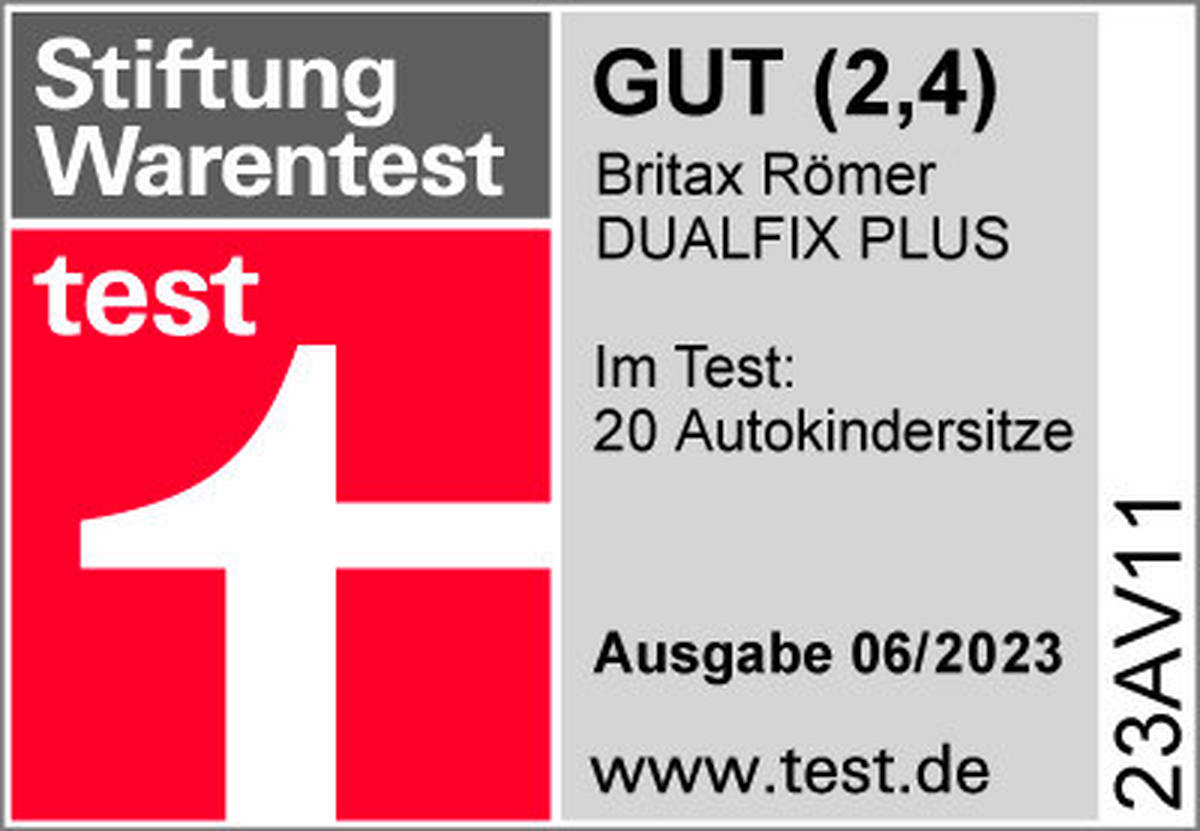 REBOARDER-KINDERSITZ Dualfix Plus  - Dunkelgrau, Basics, Kunststoff/Textil (44/55cm) - Britax Römer