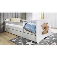 KINDER-/JUNIORBETT - Birkefarben/Weiß, MODERN, Holz/Holzwerkstoff (80/160cm) - MID.YOU
