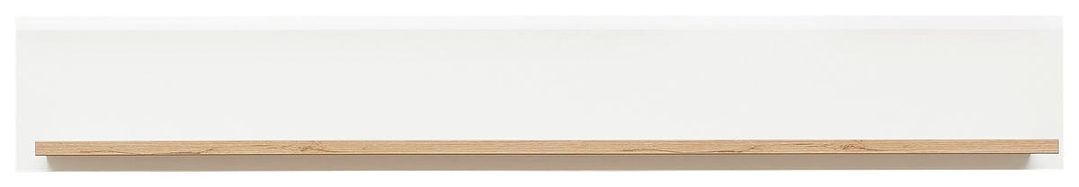 WANDBOARD  160/24/22 cm  - Weiss/Eiche Artisan, Design, Holzwerkstoff (160/24/22cm) - Stylife