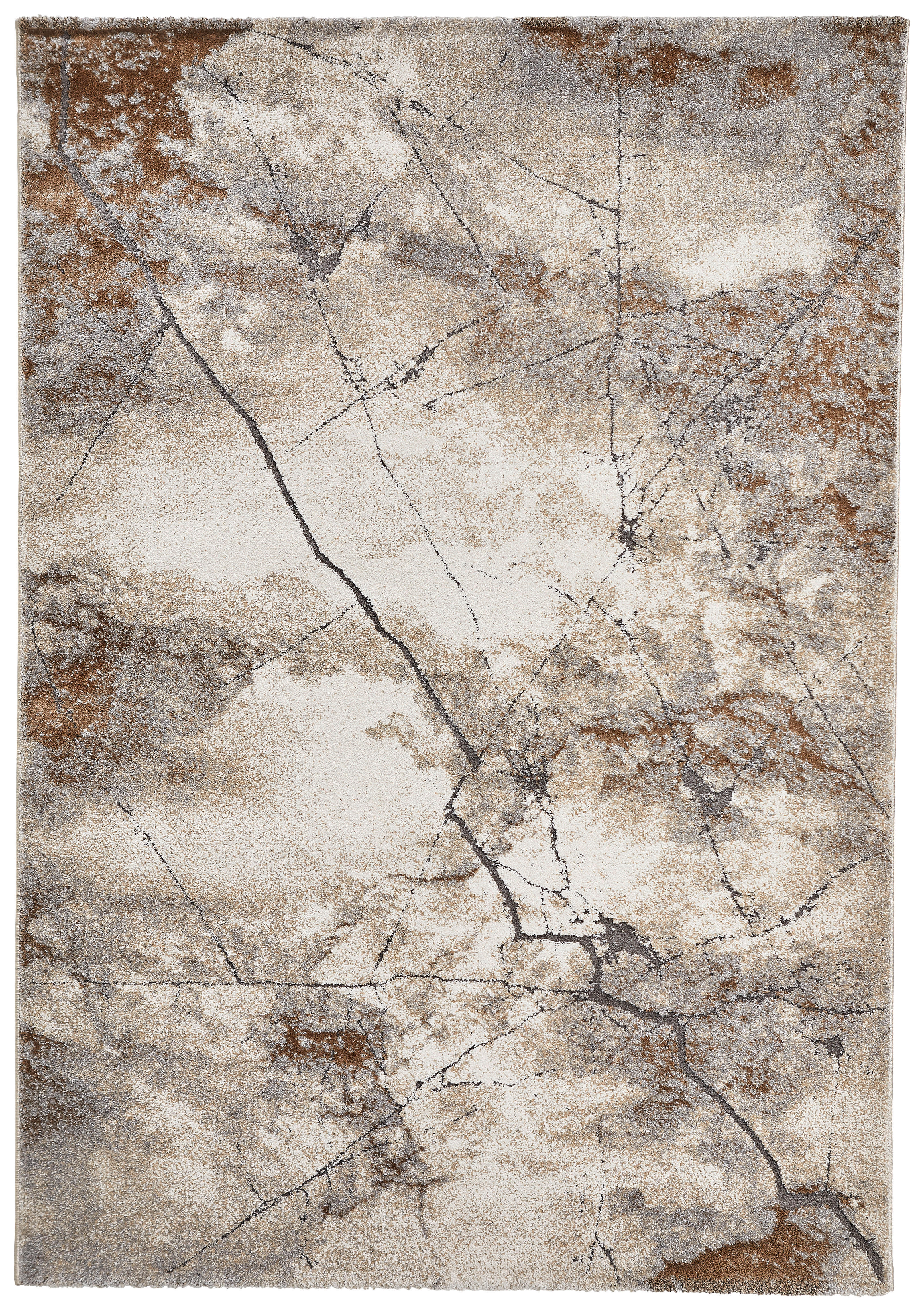 WEBTEPPICH Pompeji 133/190 cm Pompeji  - Beige, Trend, Kunststoff/Textil (133/190cm) - Novel