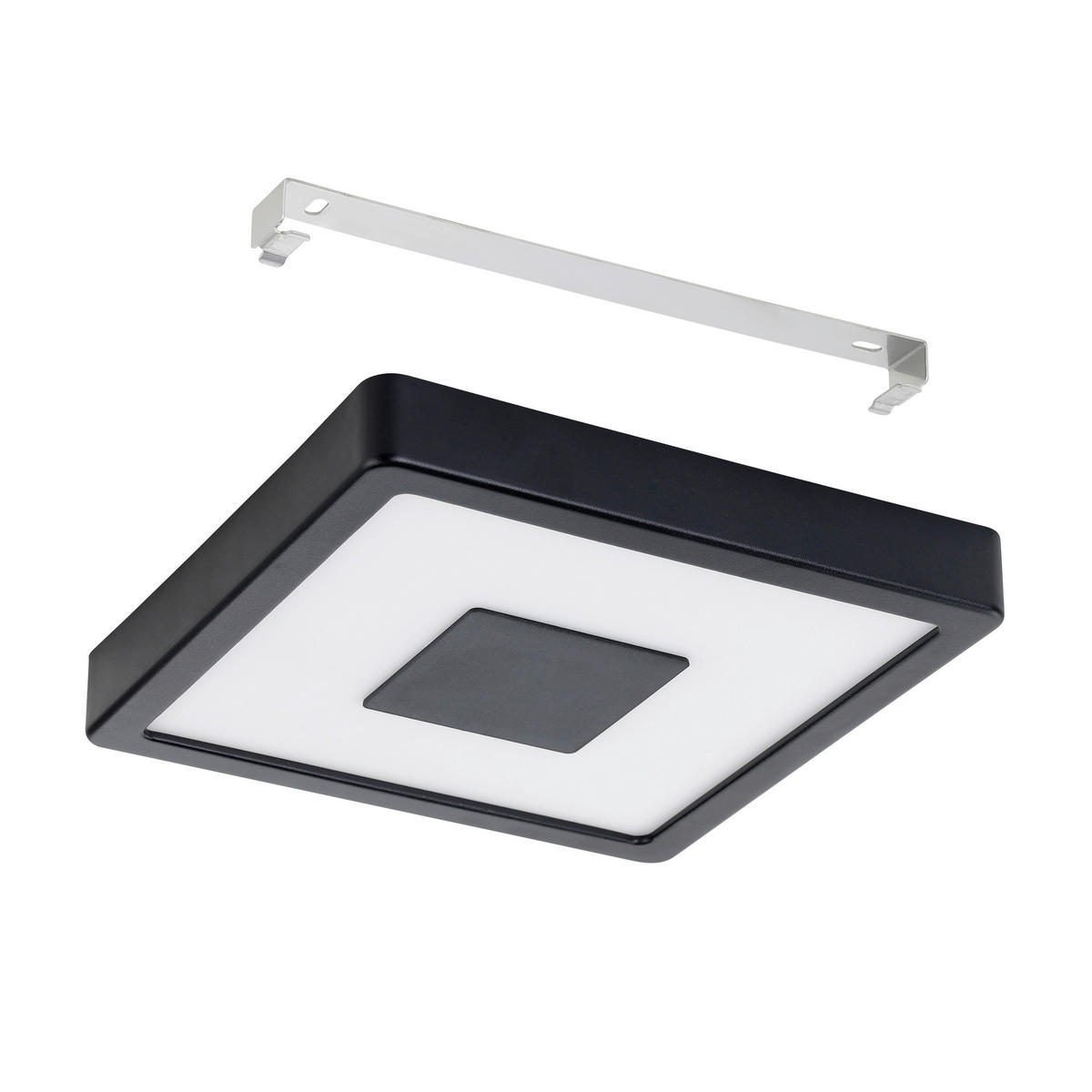 Plafonieră Cu Led    21/21/3 cm  - alb, Basics, metal (21/21/3cm)