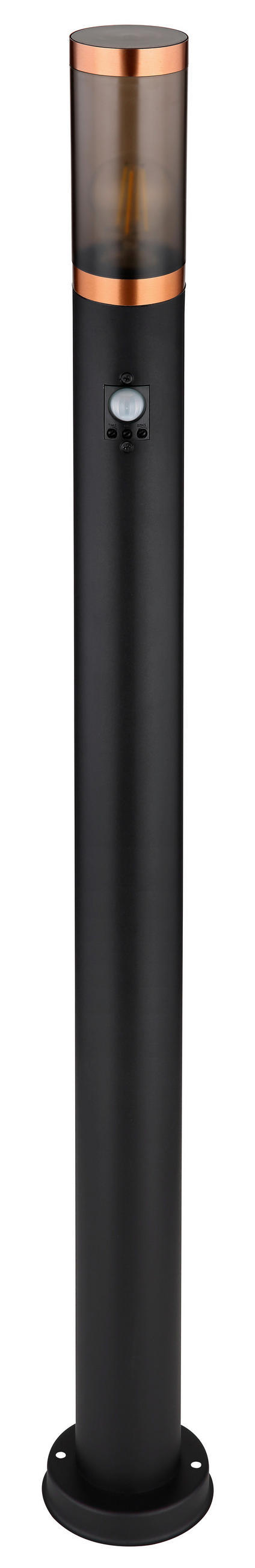 AUßENLEUCHTE 12,7/110 cm   - Schwarz/Grau, Design, Kunststoff/Metall (12,7/110cm) - Globo