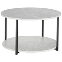 KLUBSKA MIZA, svetlo siva  - črna/svetlo siva, Moderno, kovina/leseni material (80/80/45cm) - P & B