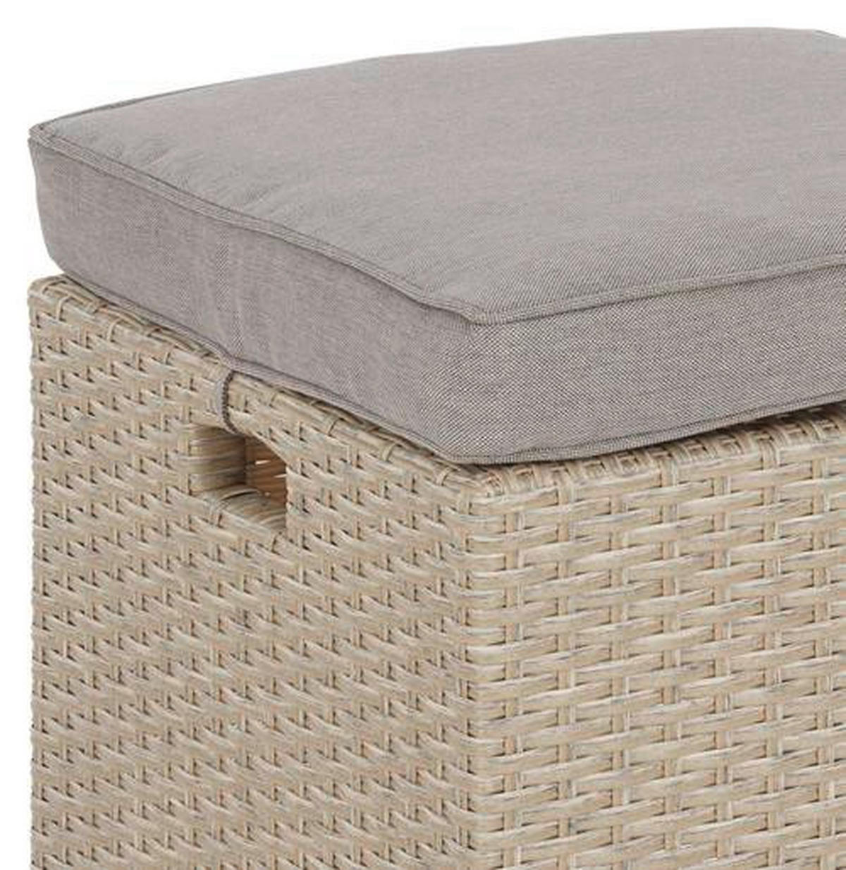 Loungegarnitur 6-tlg. Porto II 175/232 cm Stahl  - Hellgrau/Braun, MODERN, Kunststoff/Textil (175/232cm) - Luca Bessoni