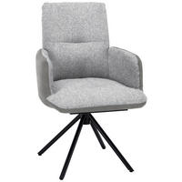 ARMLEHNSTUHL  in Stahl Flachgewebe  - Blau/Schwarz, Design, Textil/Metall (58/91/62cm) - Dieter Knoll