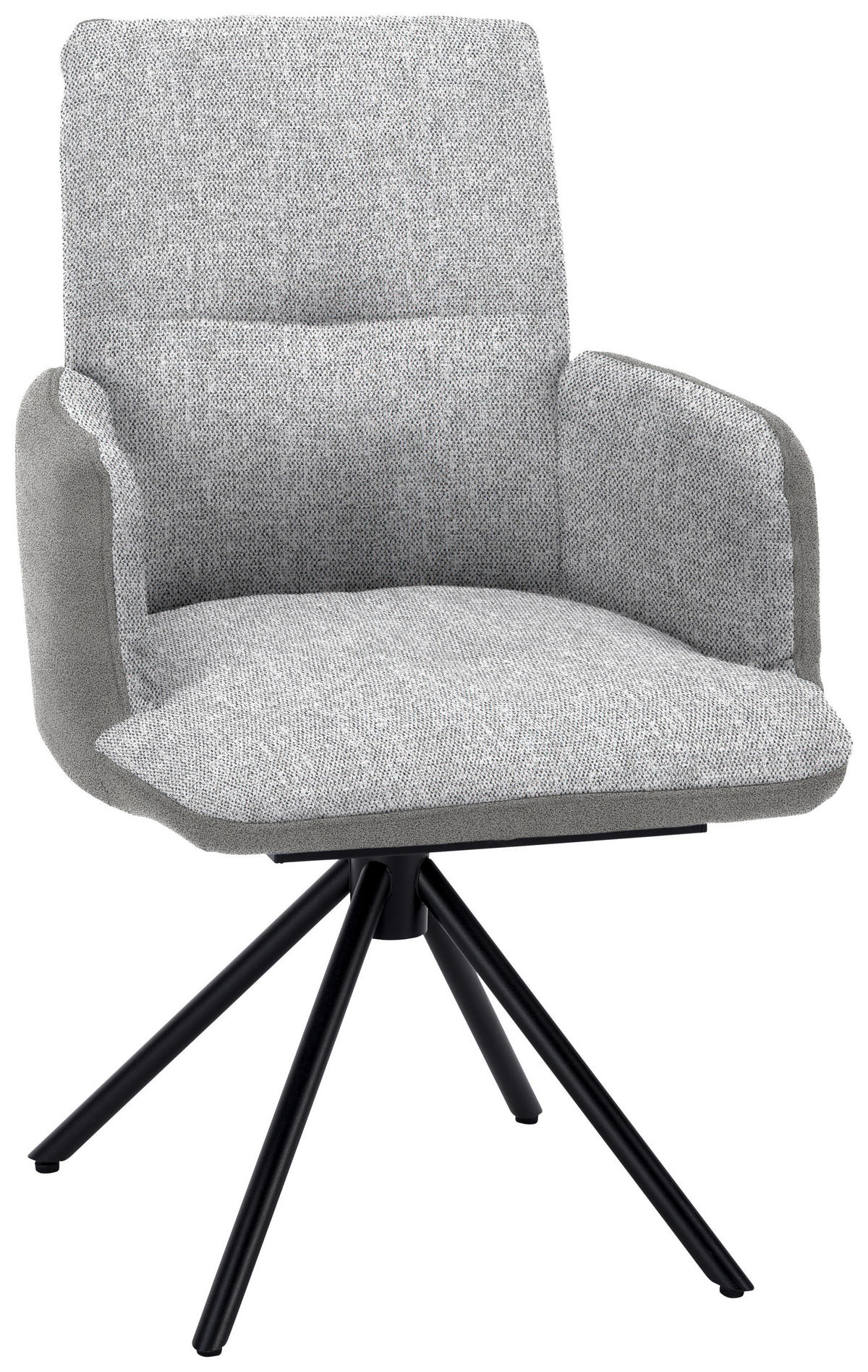 ARMLEHNSTUHL  in Stahl Flachgewebe  - Blau/Schwarz, Design, Textil/Metall (58/91/62cm) - Dieter Knoll