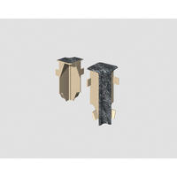 Innenecke Schwarz - Schwarz, Basics, Kunststoff (1.6/0.7/5.9cm) - Egger Holzwerkstoffe