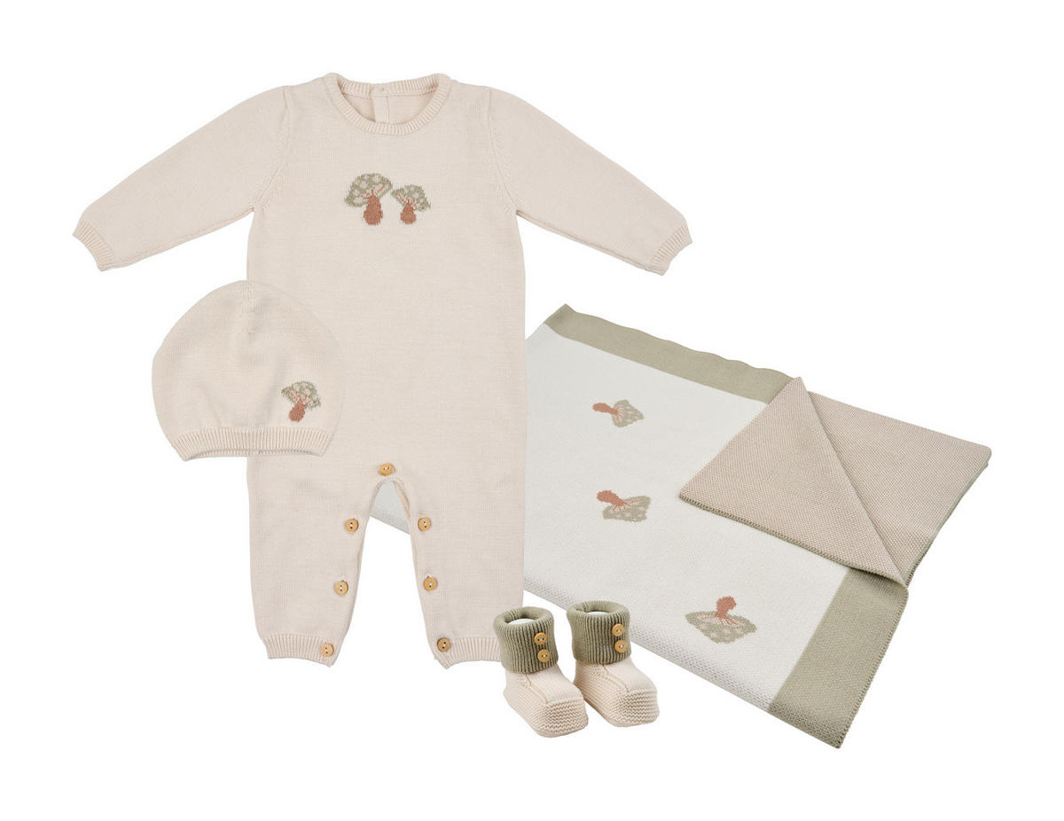 BABYBEKLEIDUNGSSET - Creme, Basics, Textil (56null) - Avelia