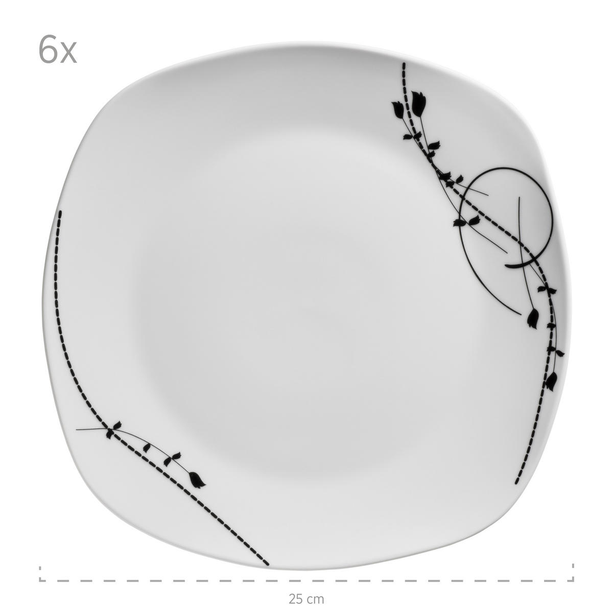 TAFELSERVICE 18-teilig  - Weiss, Basics, Keramik - Mäser