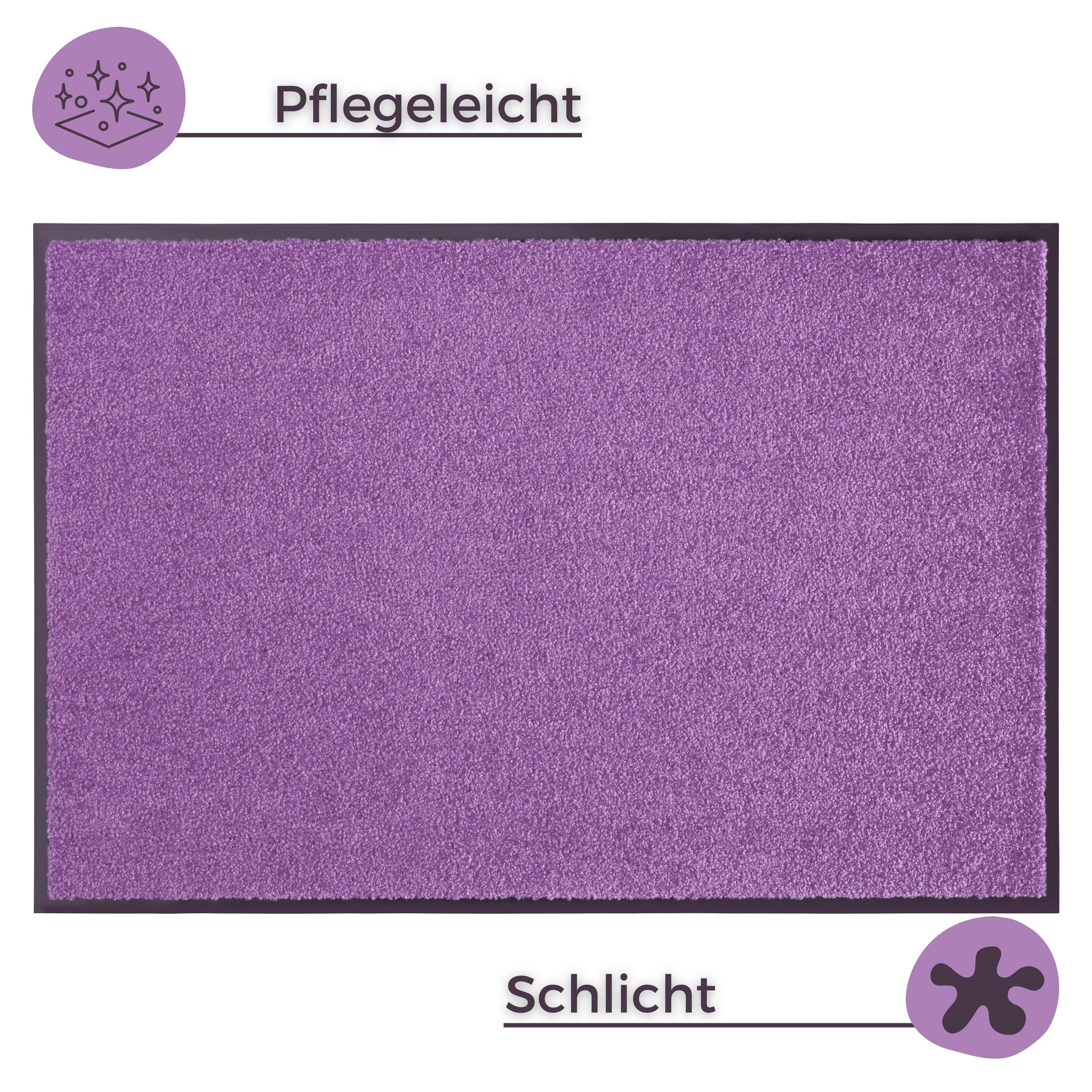SCHMUTZFANGMATTE  90/150 cm  Lila  - Lila, Basics, Kunststoff/Textil (90/150cm) - Hanse Home