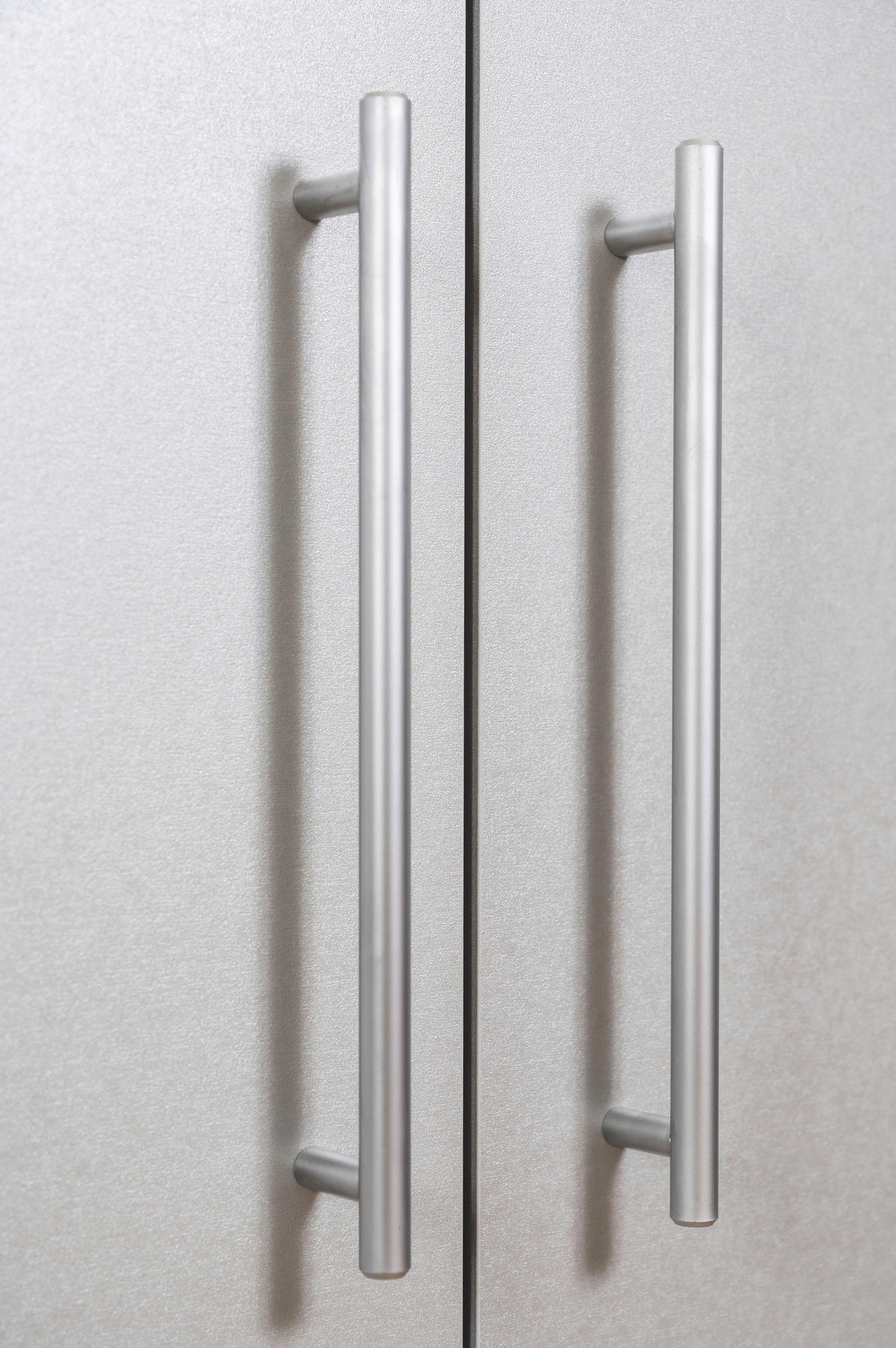 SCHRANKKÜCHE 104/193/67 cm  in Weiss  - Weiss/Edelstahlfarben, Modern, Holzwerkstoff/Metall (104/193/67cm) - Respekta