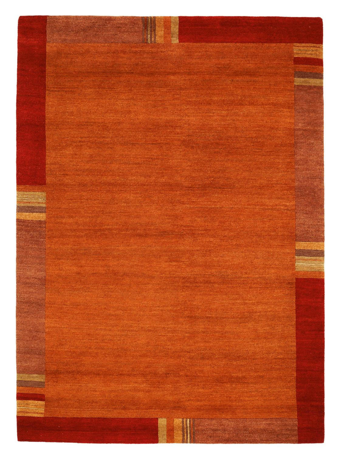 Orientalischer Webteppich Kastanienfarbe 140x200 cm