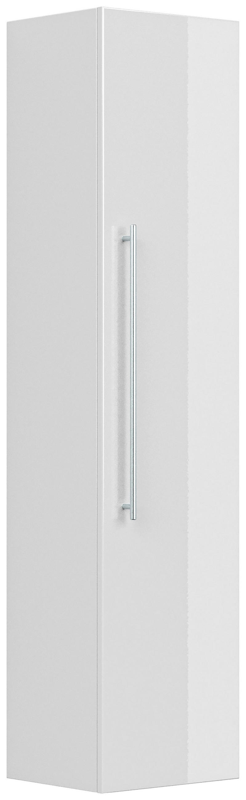 HOCHSCHRANK 35/150/30 cm  - Weiß Hochglanz, Basics, Holzwerkstoff/Metall (35/150/30cm) - MID.YOU