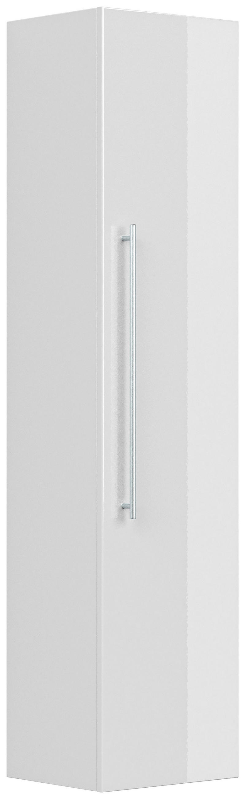 HOCHSCHRANK 35/150/30 cm  - Weiß Hochglanz, Basics, Holzwerkstoff/Metall (35/150/30cm) - MID.YOU