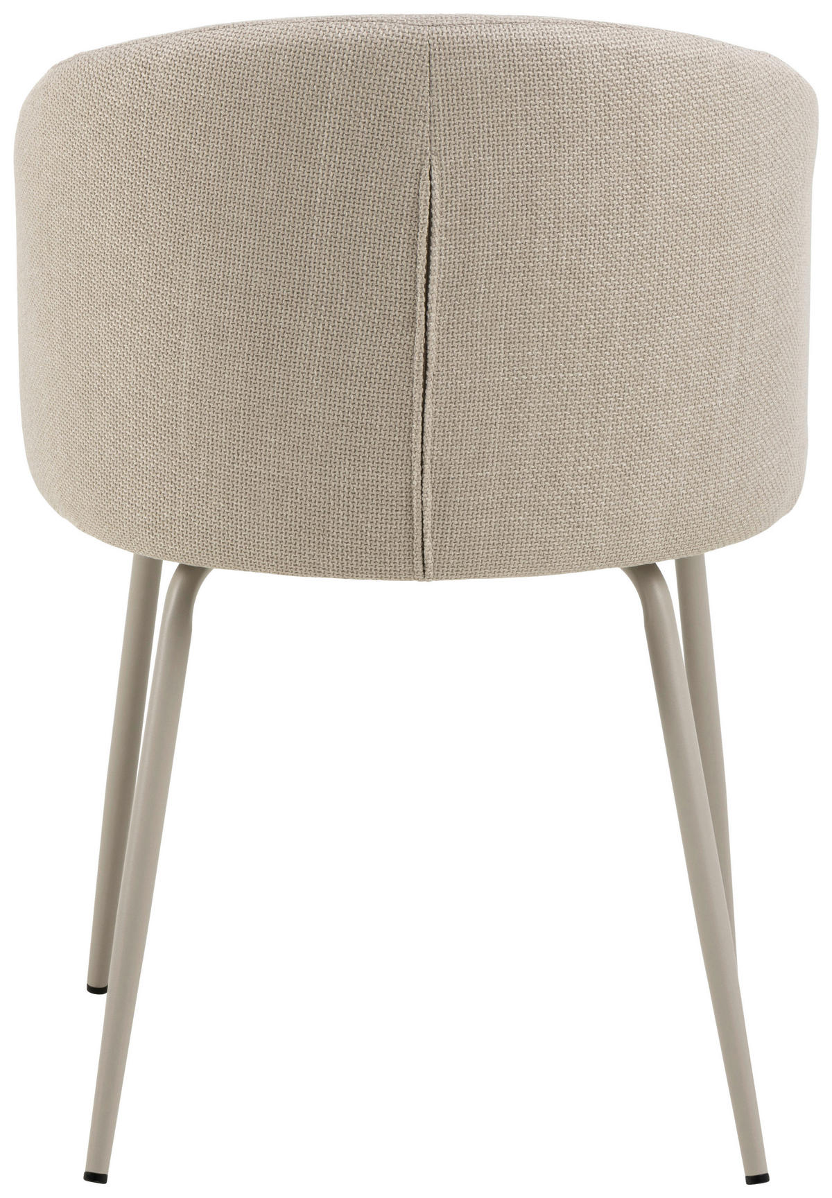 ARMLEHNSTUHL  in Struktur  - Beige/Grau, Design, Textil/Metall (55,5/79/55cm) - MID.YOU