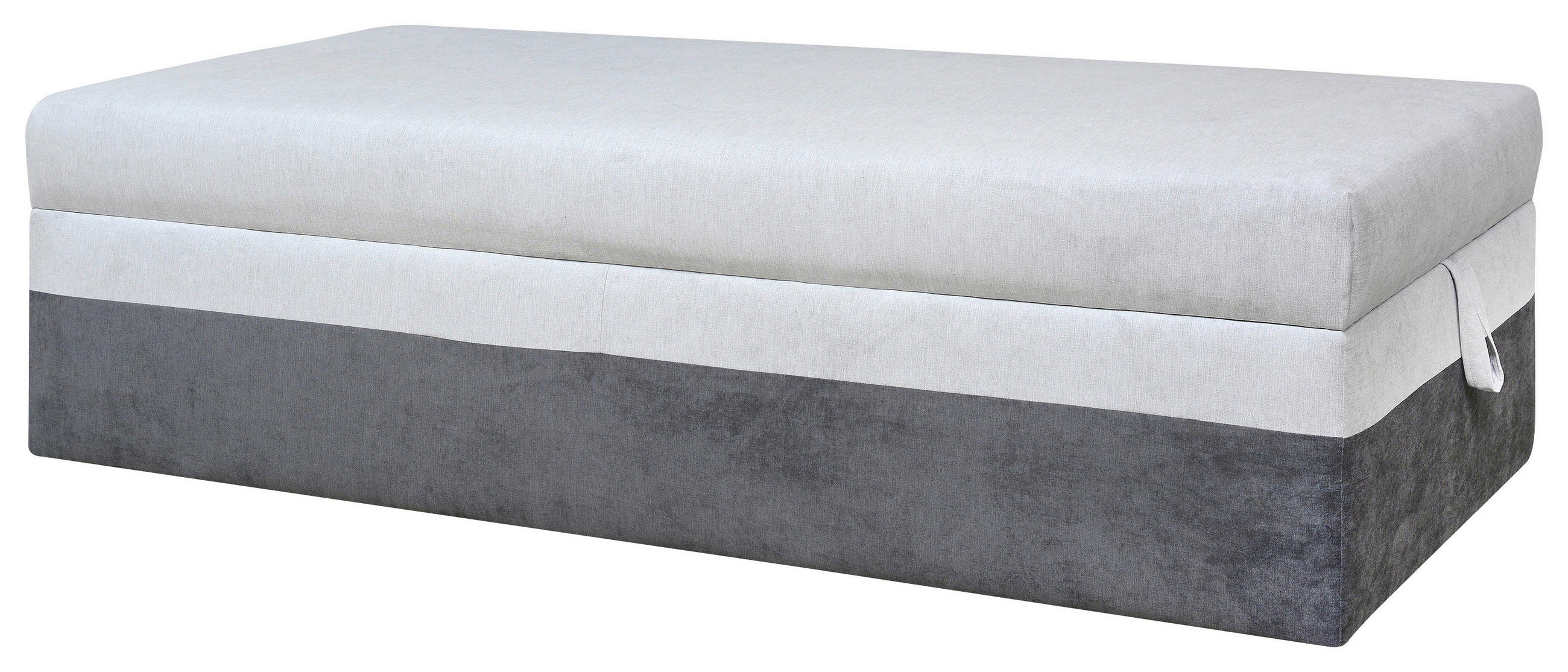 LEŽADLO, textil, 90/200 cm - sivá, textil (90/200cm) - Cantus