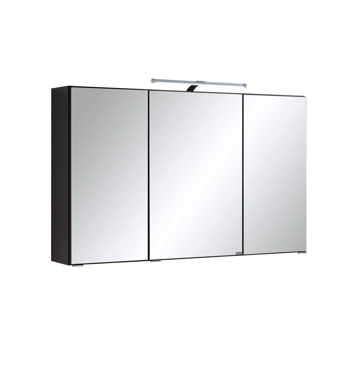 SPIEGELSCHRANK 100/64/20 cm  - Chromfarben/Graphitfarben, KONVENTIONELL, Glas/Holzwerkstoff (100/64/20cm) - Held