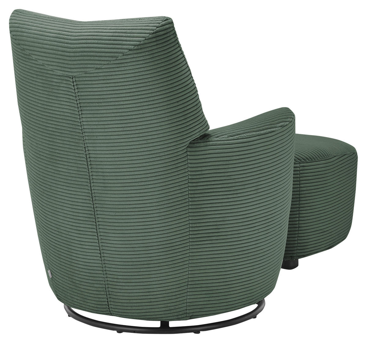 SESSEL Cord Olivgrün    - Schwarz/Olivgrün, Design, Textil/Metall (80/96/88cm) - SetOne by Musterring