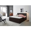Pat Tip Boxspring Fără Arcuri, 160/200 cm, maro - maro/negru, Basics, plastic/lemn (160/200cm) - Livetastic